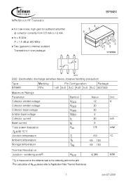 Datasheet BFS481 manufacturer Infineon