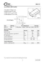 Datasheet BGA310E6327 manufacturer Infineon