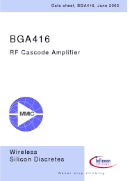 Datasheet BGA416 manufacturer Infineon