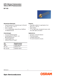 Datasheet BP103-3/-4 manufacturer Infineon