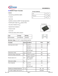 Datasheet BSC020N025S manufacturer Infineon