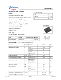 Datasheet BSC024N025SG manufacturer Infineon