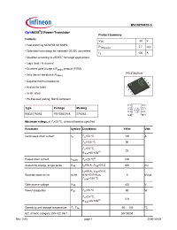 Datasheet BSC027N03S manufacturer Infineon
