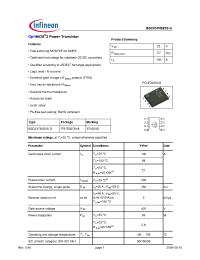 Datasheet BSC037N025S manufacturer Infineon