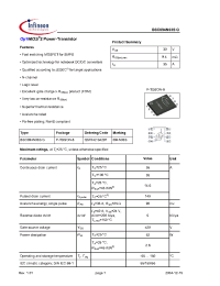 Datasheet BSC094N03S manufacturer Infineon