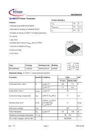 Datasheet BSO200N03S manufacturer Infineon
