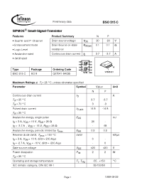 Datasheet BSO215C manufacturer Infineon