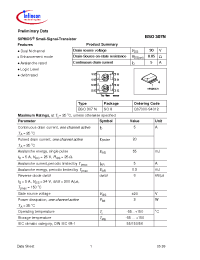 Datasheet BSO307N manufacturer Infineon
