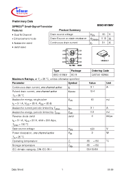 Datasheet BSO615NV manufacturer Infineon