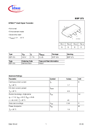 Datasheet BSP373 manufacturer Infineon