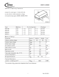 Datasheet BSS79CE6433 производства Infineon