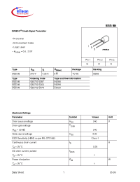 Datasheet BSS88E6288 manufacturer Infineon