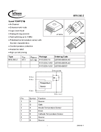 Datasheet BTS282Z производства Infineon