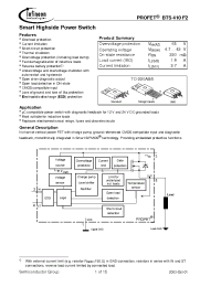 Datasheet BTS410F2E3043 manufacturer Infineon