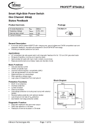 Datasheet BTS428L2 manufacturer Infineon