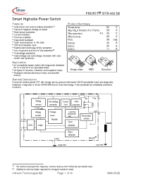 Datasheet BTS432D2 manufacturer Infineon