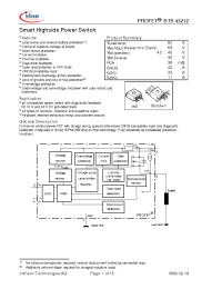 Datasheet BTS432I2 производства Infineon