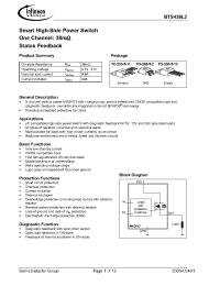 Datasheet BTS436L2 manufacturer Infineon