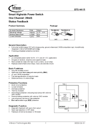 Datasheet BTS441RS manufacturer Infineon