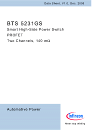 Datasheet BTS5231GS manufacturer Infineon