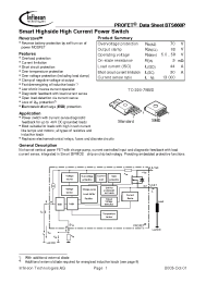 Datasheet BTS660PE3180A manufacturer Infineon