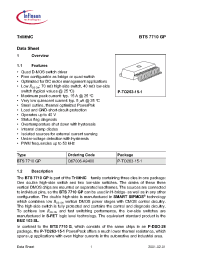 Datasheet BTS7710GP manufacturer Infineon