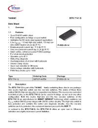 Datasheet BTS7741G manufacturer Infineon