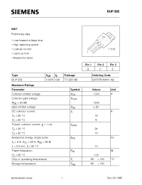 Datasheet BUP202C67078-A4401A2 производства Infineon