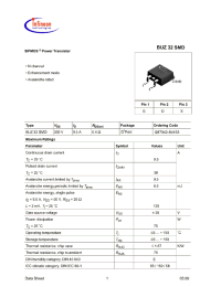Datasheet BUZ32SMD manufacturer Infineon