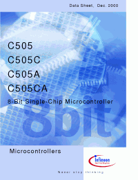 Datasheet C505AROMTypes manufacturer Infineon