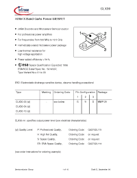 Datasheet CLX30-00 manufacturer Infineon
