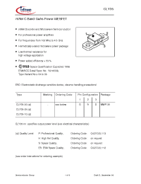 Datasheet CLY35 manufacturer Infineon