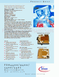 Datasheet FOA4400 manufacturer Infineon