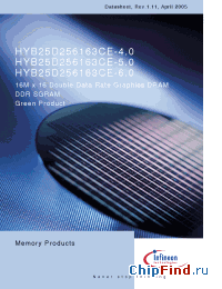 Datasheet HYB25D256163CE-5.0 manufacturer Infineon