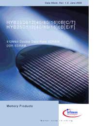 Datasheet HYB25D512400BC-5 manufacturer Infineon