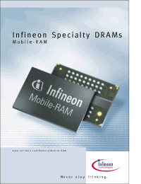 Datasheet HYB25L256160AF-7.5 manufacturer Infineon