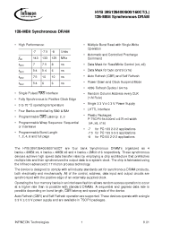 Datasheet HYB39S128160CT-7.5 manufacturer Infineon