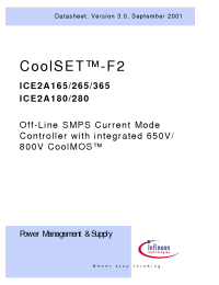 Datasheet ICE2A265 производства Infineon