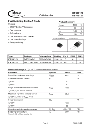 Datasheet IDP30E120 manufacturer Infineon