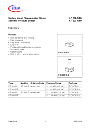 Datasheet KP202-R manufacturer Infineon