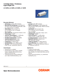 Datasheet LAC876-Q2S1-1 manufacturer Infineon