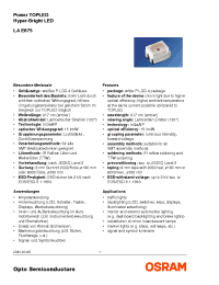 Datasheet LAE675-T2V1-11 manufacturer Infineon