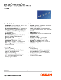 Datasheet LBK376 manufacturer Infineon