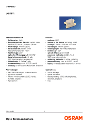 Datasheet LGR971-KL manufacturer Infineon