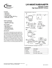 Datasheet LH1485AABTR manufacturer Infineon