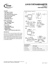 Datasheet LH1517AT manufacturer Infineon