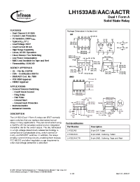 Datasheet LH1533AAC manufacturer Infineon