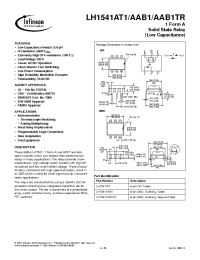Datasheet LH1541AAB1TR manufacturer Infineon
