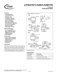 Datasheet LH1547AT1 manufacturer Infineon