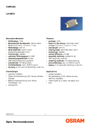 Datasheet LHN974 manufacturer Infineon